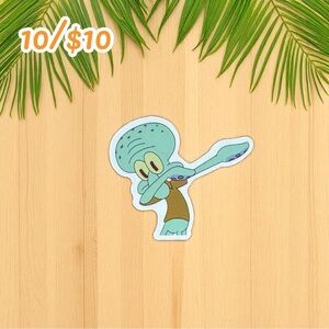 Squidward Dab Meme Sticker | Funny Spongebob Vinyl Decal